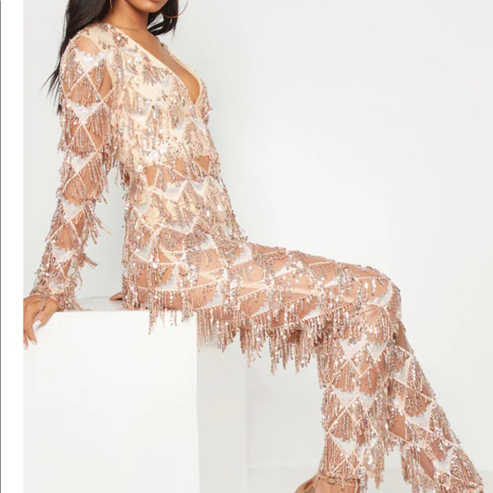 Rose gold jumpsuit
